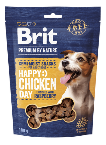 Brit Premium by Nature Dog Semi-moist Snacks Chicken with Raspberry 180 g